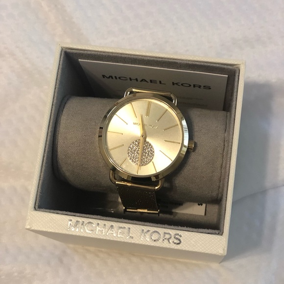 New Michael Kors MK3844 Portia Gold Women’s Watch main image 6